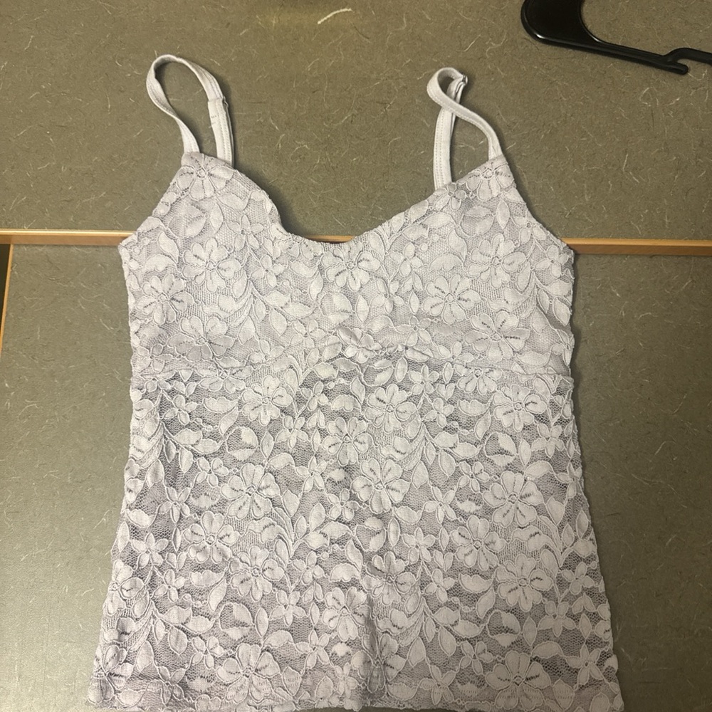 Floral Lace Women’s Top - Purple